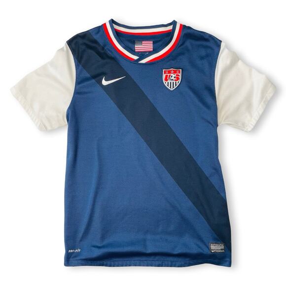 Nike USA Soccer Jersey 2012 Blue Retro Dri-Fit Women XS - Picture 2 of 13